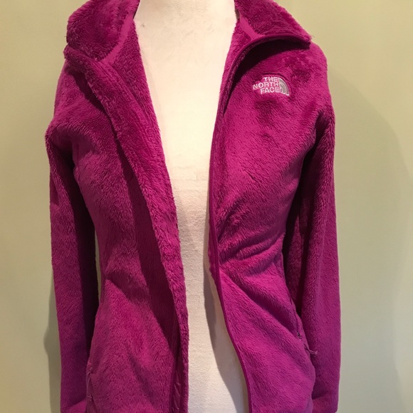 Hot pink Northface fuzzy jacket Small - Picture 2 of 6